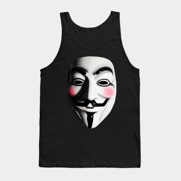 Fawkes Mask Tank Top by ianscott76